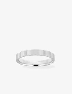 Alliance or blanc 750 ‰ fantaisie - Mariage