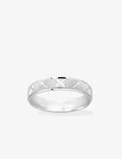 Alliance or blanc 750 ‰ fantaisie - Mariage