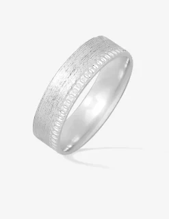Alliance or blanc 750 ‰ fantaisie - Mariage