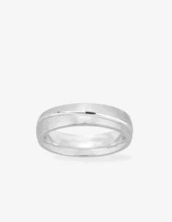 Alliance or blanc 750 ‰ fantaisie - Mariage