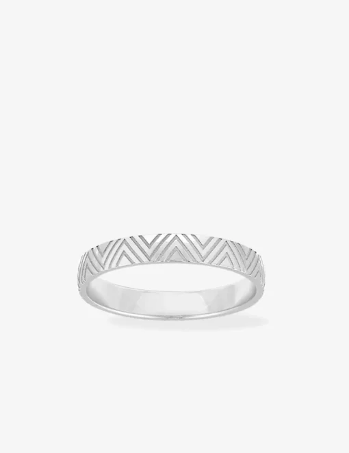 Alliance or blanc 375 ‰ fantaisie - Mariage