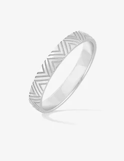 Alliance or blanc 375 ‰ fantaisie - Mariage
