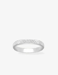 Alliance or blanc 375 ‰ fantaisie - Mariage
