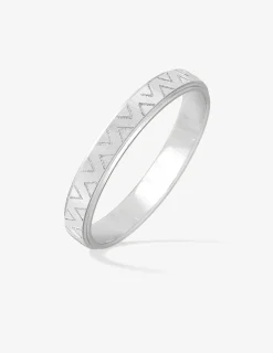 Alliance or blanc 375 ‰ fantaisie - Mariage