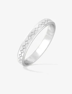 Alliance or blanc 375 ‰ fantaisie - Mariage