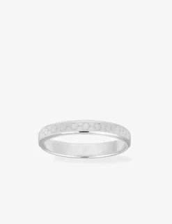Alliance or blanc 375 ‰ fantaisie - Mariage