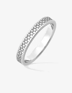 Alliance or blanc 375 ‰ fantaisie - Mariage