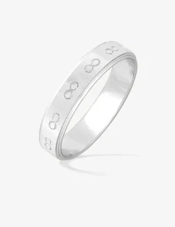 Alliance or blanc 375 ‰ fantaisie - Mariage