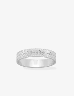 Alliance or blanc 375 ‰ fantaisie - Mariage
