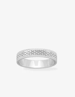 Alliance or blanc 375 ‰ fantaisie - Mariage
