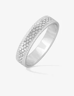 Alliance or blanc 375 ‰ fantaisie - Mariage