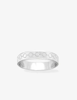 Alliance or blanc 375 ‰ fantaisie - Mariage