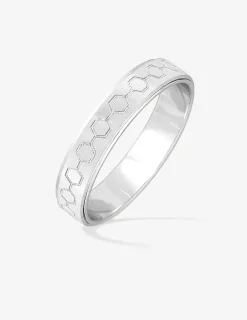 Alliance or blanc 375 ‰ fantaisie - Mariage