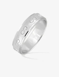 Alliance or blanc 375 ‰ fantaisie - Mariage