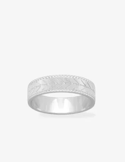 Alliance or blanc 375 ‰ fantaisie - Mariage