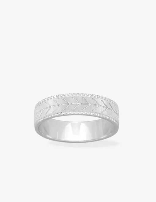Alliance or blanc 375 ‰ fantaisie - Mariage