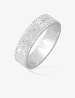 Alliance or blanc 375 ‰ fantaisie - Mariage