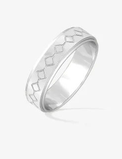 Alliance or blanc 375 ‰ fantaisie - Mariage