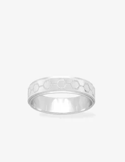 Alliance or blanc 375 ‰ fantaisie - Mariage