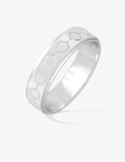 Alliance or blanc 375 ‰ fantaisie - Mariage