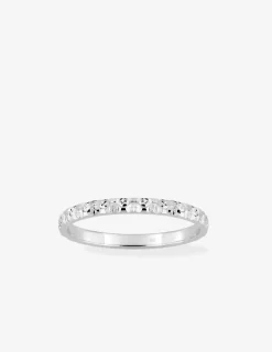 Alliance or blanc 375 ‰ fantaisie - Mariage