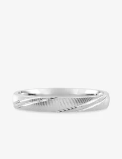 Alliance or blanc 375 ‰ fantaisie - Mariage