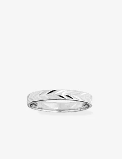 Alliance or blanc 375 ‰ fantaisie - Mariage