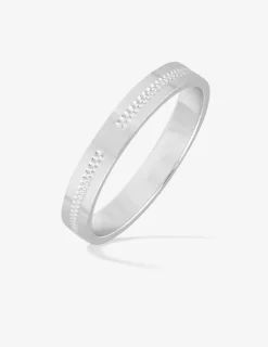 Alliance or blanc 375 ‰ fantaisie - Mariage