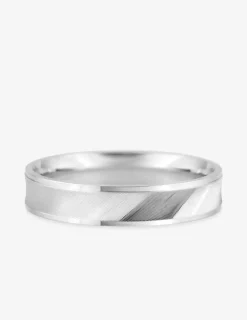 Alliance or blanc 375 ‰ fantaisie - Mariage