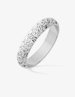 Alliance or blanc 375 ‰ fantaisie - Mariage