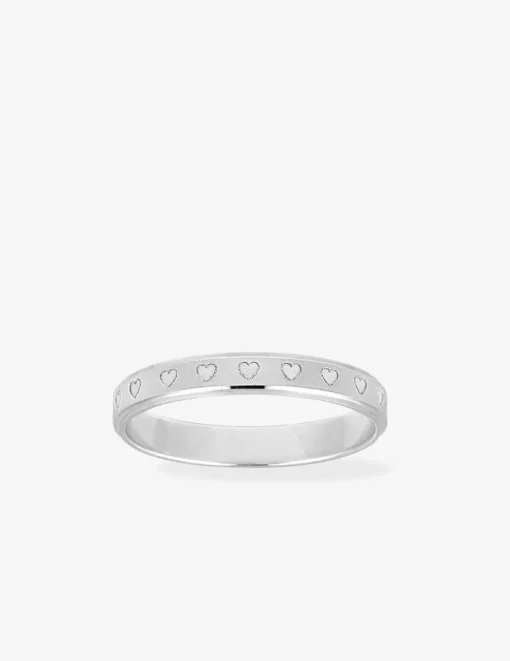 Alliance or blanc 375 ‰ fantaisie - Mariage
