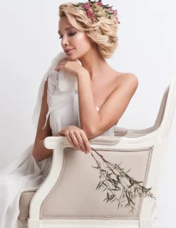 Alliance or blanc 375 ‰ fantaisie - Mariage