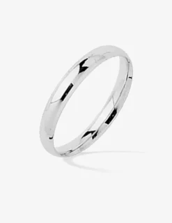 Alliance or blanc 375 ‰ jonc parisien - Mariage
