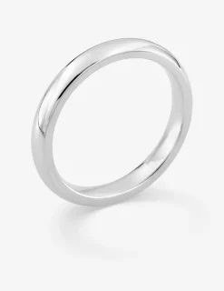 Alliance or blanc 375 ‰ jonc parisien 3 mm - Mariage