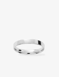Alliance or blanc 375 ‰ ruban 3 mm - Mariage