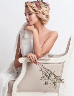 Alliance or blanc 375 ‰ ruban 4 mm - Mariage