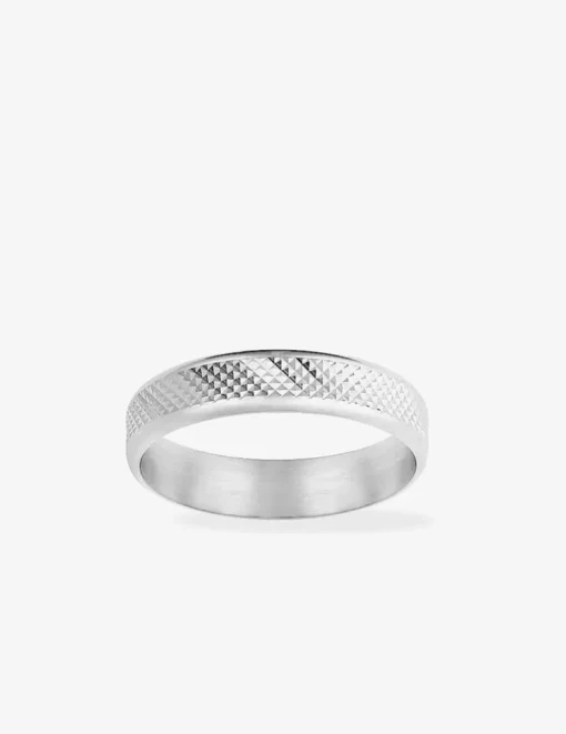 Alliance or blanc 750 ‰ texture picots - Mariage