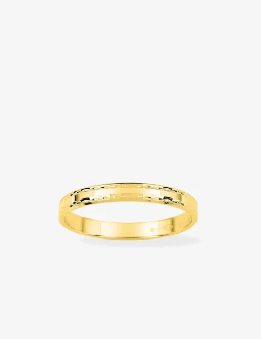 Alliance or jaune 375 ‰ anémone - Mariage