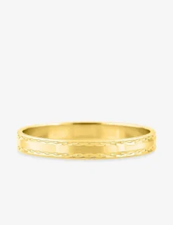 Alliance or jaune 375 ‰ anémone - Mariage