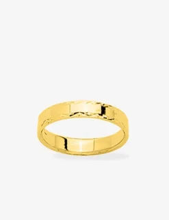 Alliance or jaune 375 ‰ anémone - Mariage