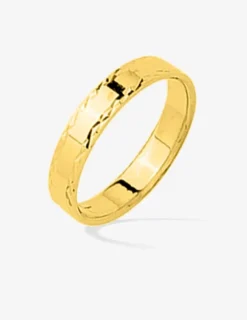 Alliance or jaune 375 ‰ anémone - Mariage