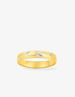 Alliance or jaune 750 ‰ contemporaine - Mariage