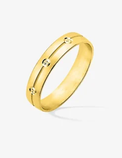 Alliance or jaune 750 ‰ contemporaine - Mariage