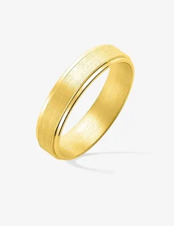 Alliance or jaune 750 ‰ contemporaine - Mariage