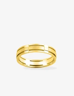 Alliance or jaune 750 ‰ contemporaine - Mariage