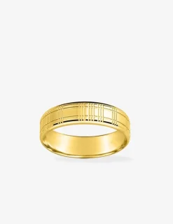 Alliance or jaune 750 ‰ contemporaine - Mariage