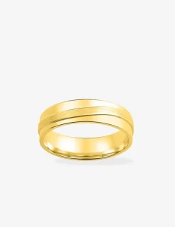 Alliance or jaune 750 ‰ contemporaine - Mariage