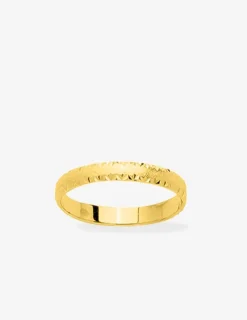 Alliance or jaune 375 ‰ dahlia - Mariage