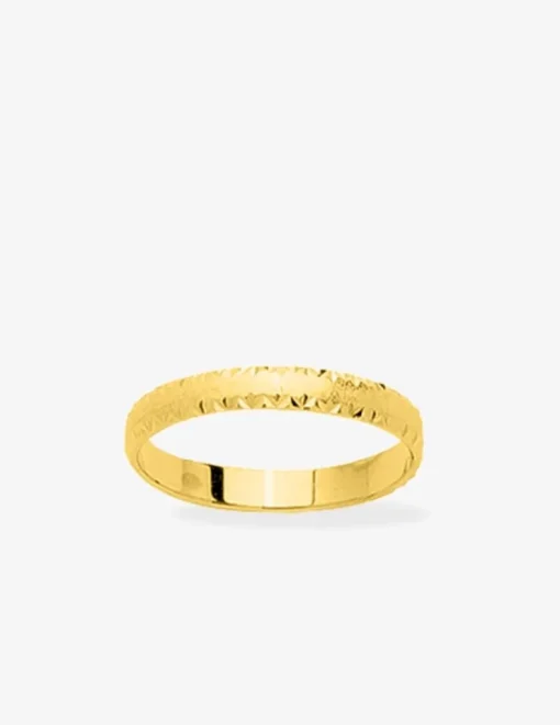 Alliance or jaune 375 ‰ dahlia - Mariage