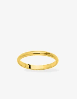 Alliance or jaune 375 ‰ demi- jonc 2 mm - Mariage